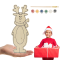 Figurka drewniana świąteczna do malowania 22 cm Renifer